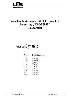 Сервисная инструкция Privileg DYNAMIC-4710, 4712, 4714, 5710, 5712, 5714, 6610, 6612, 6614, EWM2000 ― Manual-Shop.ru