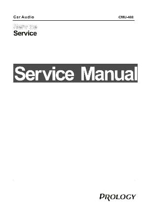 Сервисная инструкция Prology CMU-400 ― Manual-Shop.ru