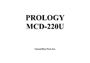 Сервисная инструкция Prology MCD-220U ― Manual-Shop.ru