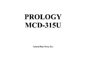 Сервисная инструкция Prology MCD-315U ― Manual-Shop.ru