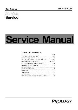 Сервисная инструкция Prology MCE-525UR ― Manual-Shop.ru