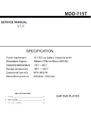 Service manual Prology MDD-715T ― Manual-Shop.ru