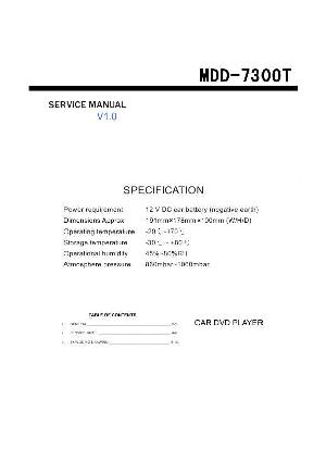 Сервисная инструкция Prology MDD-7300T ― Manual-Shop.ru