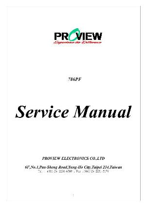 Сервисная инструкция Proview 786PF ― Manual-Shop.ru