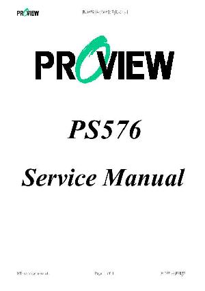 Сервисная инструкция Proview PS576 ― Manual-Shop.ru