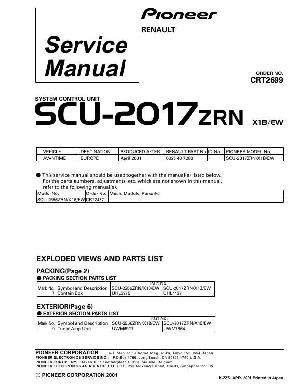 Сервисная инструкция Pioneer SCU-2017 ― Manual-Shop.ru