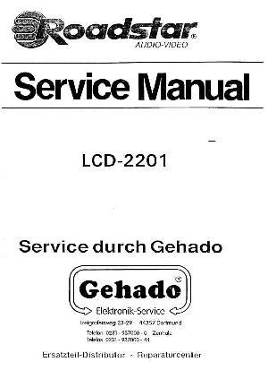 Сервисная инструкция Roadstar LCD-2201 ― Manual-Shop.ru