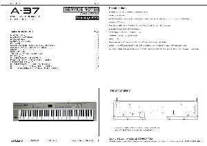 Сервисная инструкция Roland A-37 ― Manual-Shop.ru