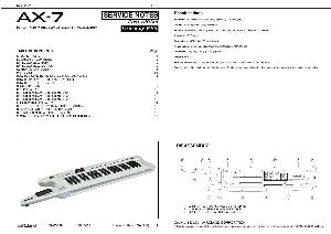 Сервисная инструкция Roland AX-7 ― Manual-Shop.ru