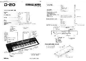 Сервисная инструкция Roland D-20 ― Manual-Shop.ru