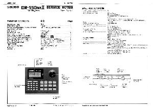 Сервисная инструкция Roland DR-550MKII ― Manual-Shop.ru
