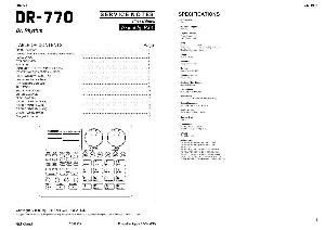 Сервисная инструкция Roland DR-770 ― Manual-Shop.ru