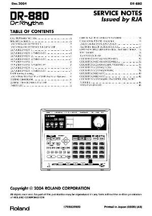 Сервисная инструкция Roland DR-880 ― Manual-Shop.ru