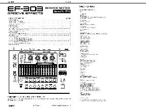 Сервисная инструкция Roland EF-303 ― Manual-Shop.ru