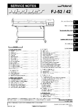 Сервисная инструкция Roland FJ-42, FJ-52 ― Manual-Shop.ru