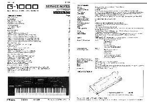Сервисная инструкция Roland G-1000 ― Manual-Shop.ru