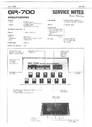 Service manual Roland GR-700 ― Manual-Shop.ru