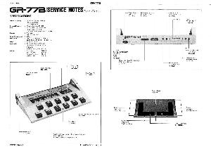 Сервисная инструкция Roland GR-77B ― Manual-Shop.ru