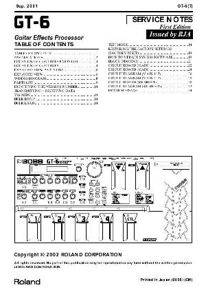 Service manual Roland GT-6 ― Manual-Shop.ru