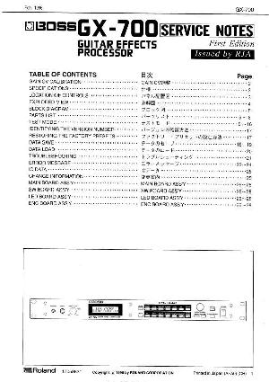 Сервисная инструкция Roland GX-700 ― Manual-Shop.ru