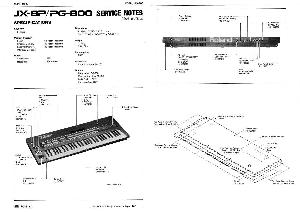 Сервисная инструкция Roland JX-8P, PG-800 ― Manual-Shop.ru