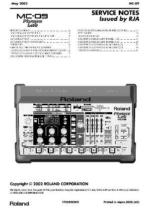 Service manual Roland MC-09 ― Manual-Shop.ru
