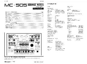 Сервисная инструкция Roland MC-505  ― Manual-Shop.ru