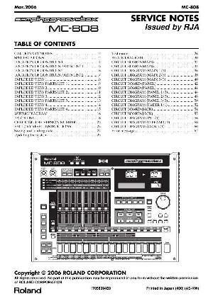 Сервисная инструкция Roland MC-808 ― Manual-Shop.ru