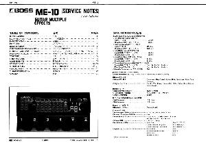 Сервисная инструкция Roland ME-10 ― Manual-Shop.ru