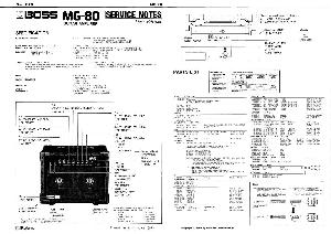 Сервисная инструкция Roland MG-80 ― Manual-Shop.ru