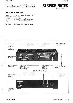 Service manual Roland MPU-103 ― Manual-Shop.ru