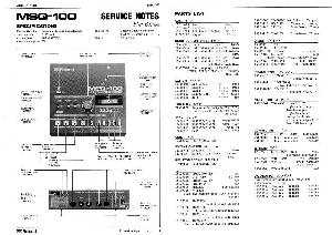 Сервисная инструкция Roland MSQ-100 ― Manual-Shop.ru