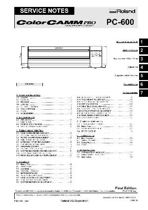 Сервисная инструкция Roland PC-600 ― Manual-Shop.ru