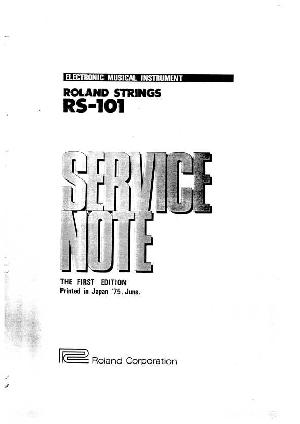 Service manual Roland RS-101 ― Manual-Shop.ru