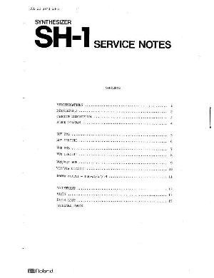 Сервисная инструкция Roland SH-1 ― Manual-Shop.ru