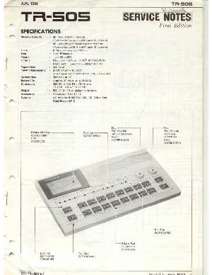 Сервисная инструкция Roland TR-505 ― Manual-Shop.ru
