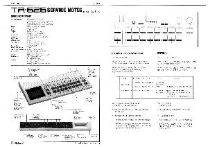 Сервисная инструкция Roland TR-626 ― Manual-Shop.ru