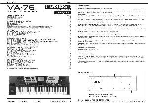 Сервисная инструкция Roland VA-76 ― Manual-Shop.ru