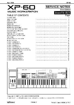 Сервисная инструкция Roland XP-60 ― Manual-Shop.ru