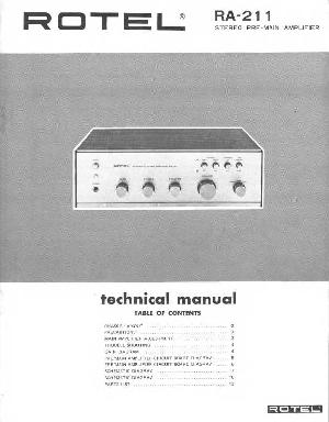 Service manual Rotel RA-211 ― Manual-Shop.ru