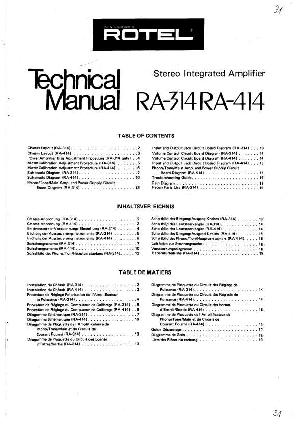 Сервисная инструкция Rotel RA-414 ― Manual-Shop.ru