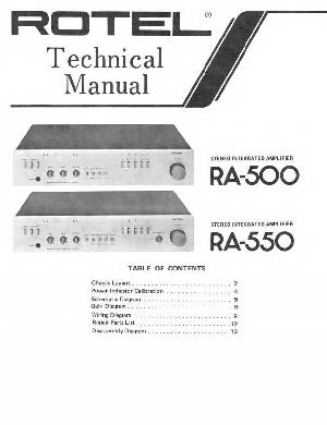 Service manual Rotel RA-500 ― Manual-Shop.ru