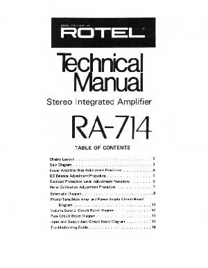 Сервисная инструкция Rotel RA-714 ― Manual-Shop.ru