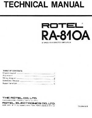 Сервисная инструкция Rotel RA-810A ― Manual-Shop.ru