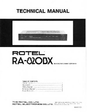 Сервисная инструкция Rotel RA-820BX ― Manual-Shop.ru