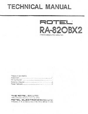 Сервисная инструкция Rotel RA-820BX2 ― Manual-Shop.ru