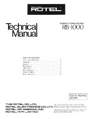 Service manual Rotel RB-1000 ― Manual-Shop.ru