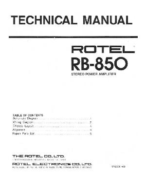 Service manual Rotel RB-850  ― Manual-Shop.ru
