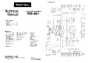 Service manual Rotel RB-991  ― Manual-Shop.ru