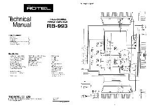 Сервисная инструкция Rotel RB-993 ― Manual-Shop.ru